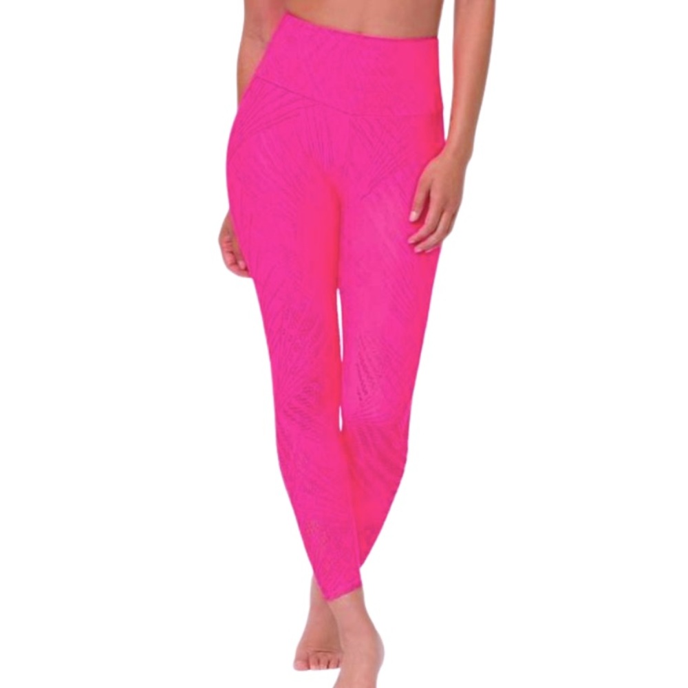 EUC Onzie Selenite 7/8 Midi Legging - Neon Pink XS